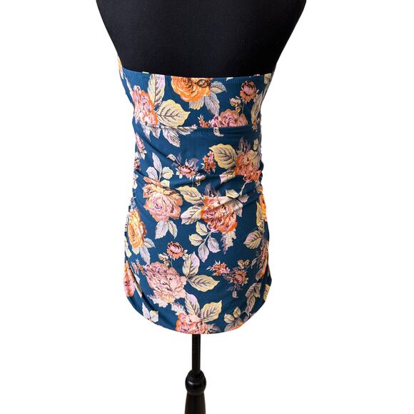 Nwt JANTZEN Women's Blue Vamp Tapestry One Piece Swim Dress Size 10 - Picture 8 of 10